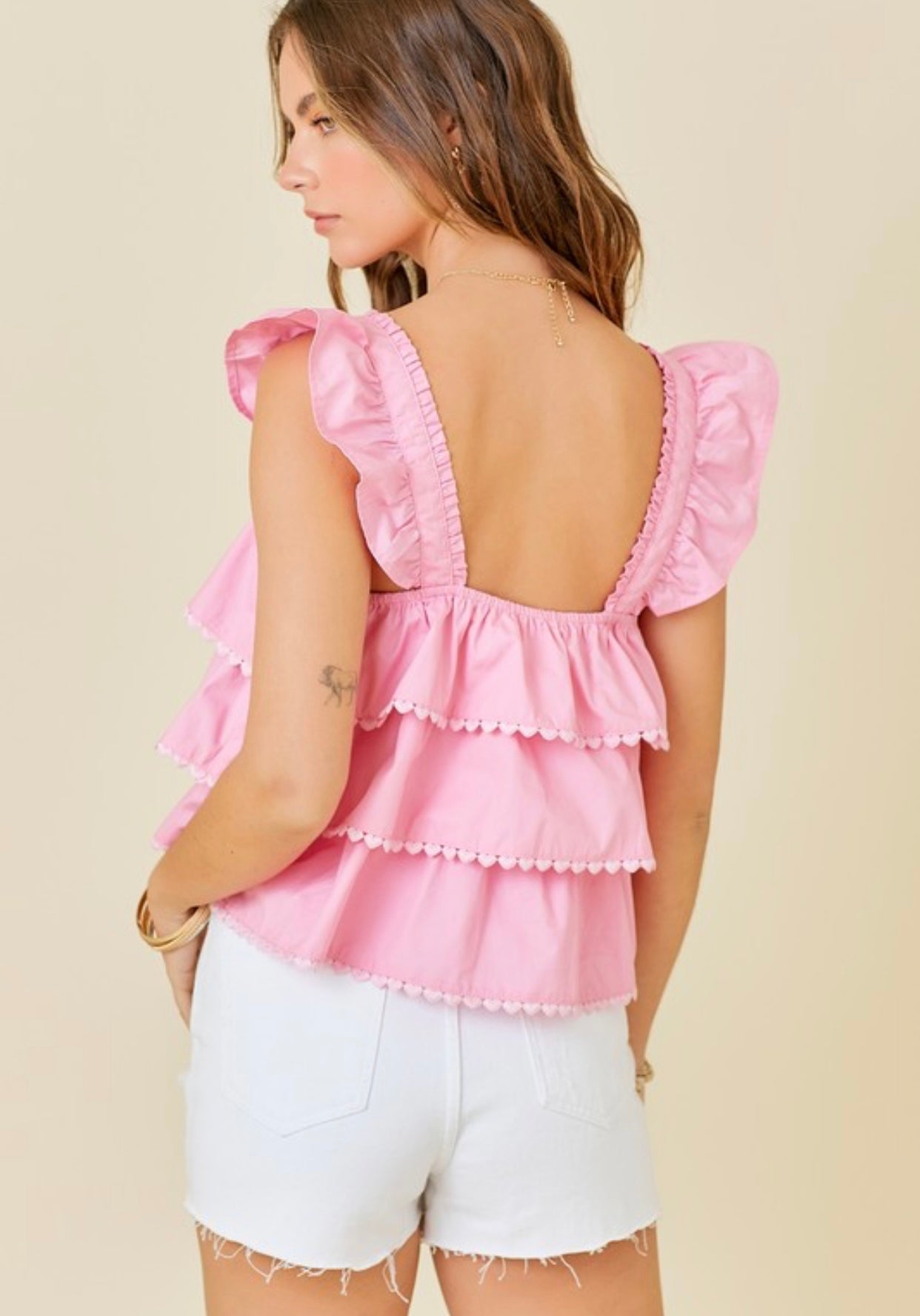 Avery Ruffle Tiered Top