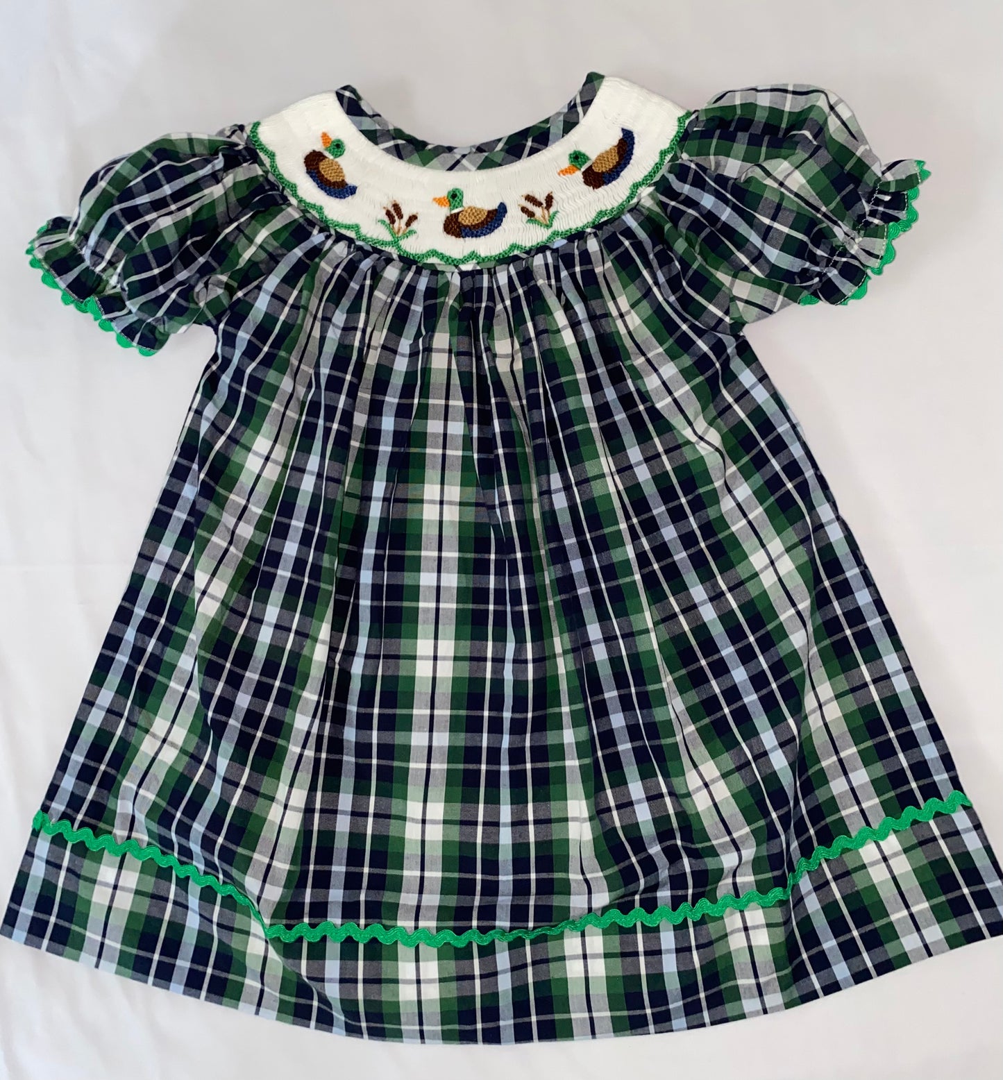 Mallard Duck Smocked Dress