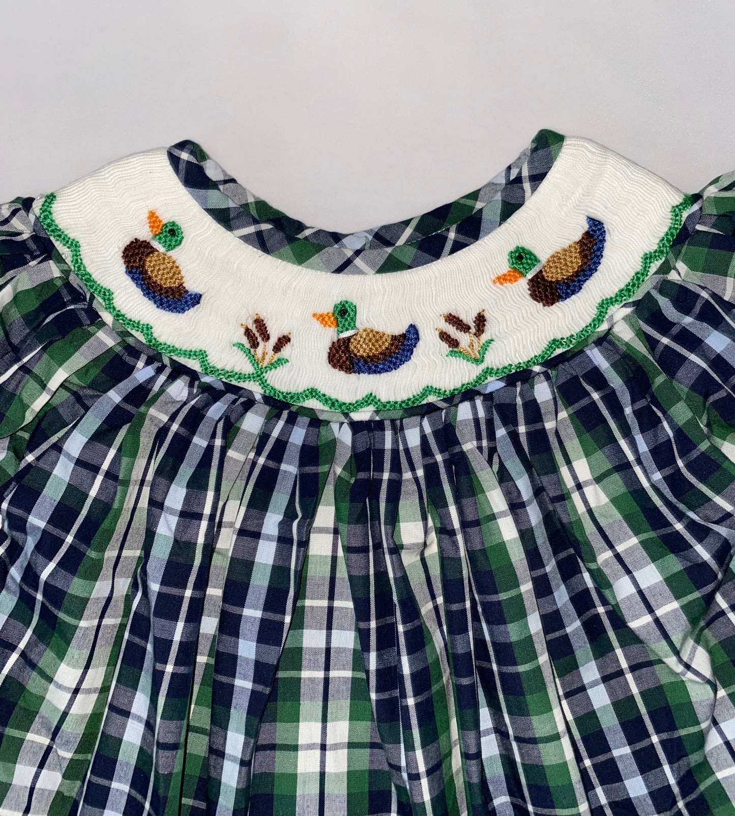 Mallard Duck Smocked Dress