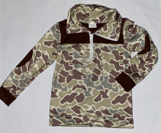 Old School Camo Pullover